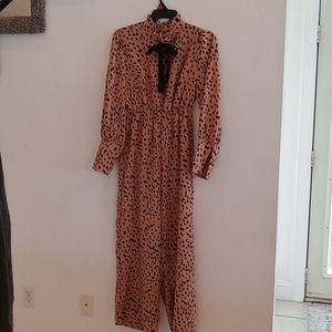 Womens animal print jumpsuit!